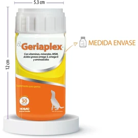 RX Geriaplex Suplemento Avanzado para Perros Mayores | 30 Tabletas | Apoyo a la Movilidad, Energía y Salud Cognitiva | Para Razas Pequeñas, Medianas y Grandes