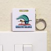 Azeeda 'Dynamic Yoga Stretching Posture' Keyring Tape Measure/Spirit Level Tool