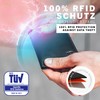 Kronify Rfid Slim Wallet with Change Compartment - TÜV Tested