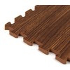 FloorPops Brown Craftsman Interlocking Floor Tiles, FP3593