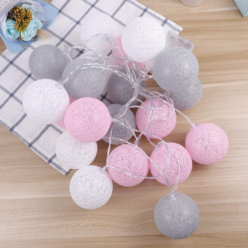 LED Light String LED Cotton Thread Ball String Light Decorative