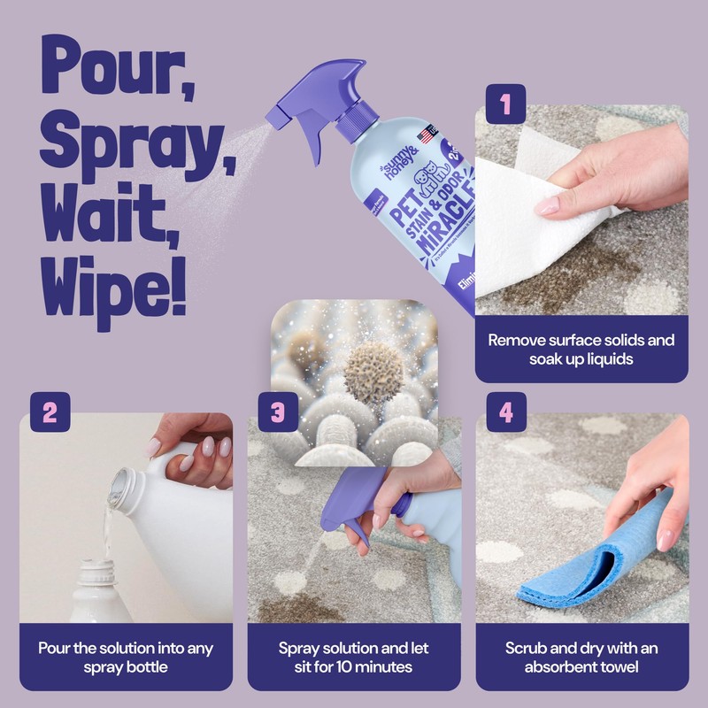 Sunny & Honey Carpet Cleaner & Odor Remover Spray -