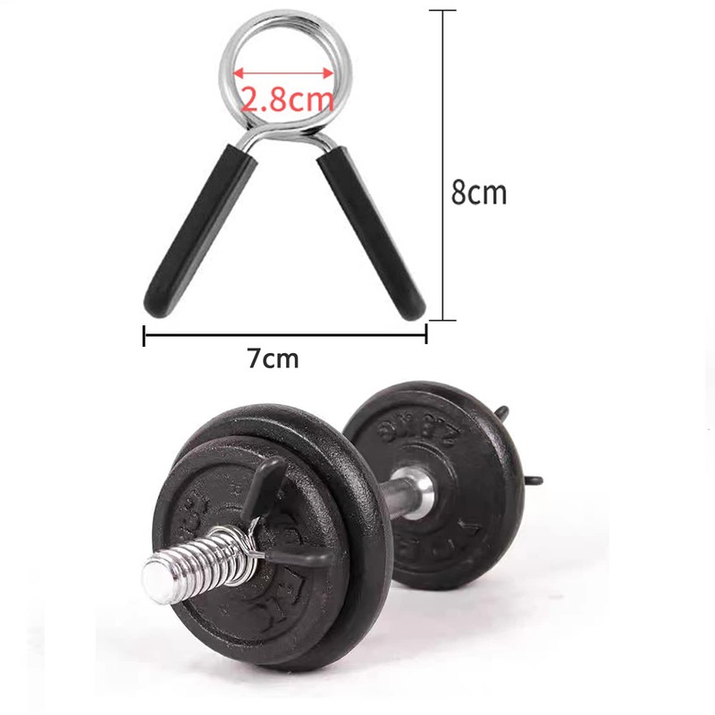 WUDQIJI Spring Clasps, Pack of 4, 28 mm Dumbbell Clasps,