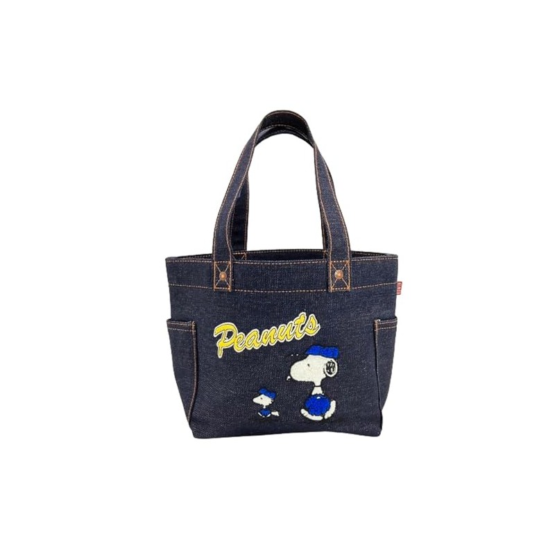 Nakajima Corporation Peanuts EDWIN Snoopy Baseball Mini Tote 205568-24 H
