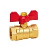 PZRT Ball Valve Butterfly Handle Flat Hole Aluminum Alloy Mini