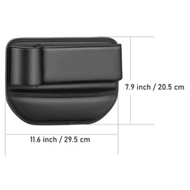 Cup Holder Gap Filler, Car Gap Filler Organizer, Car Gap Filler, Gap Filler Organizer, Car Gap Holder, Suitable Most Vehicles (Driver Seat - Black)