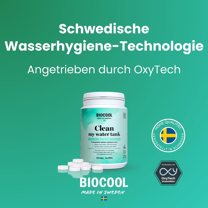 Biocool Fresh Water Tank Cleaning Tablets - Powered by OxyTech