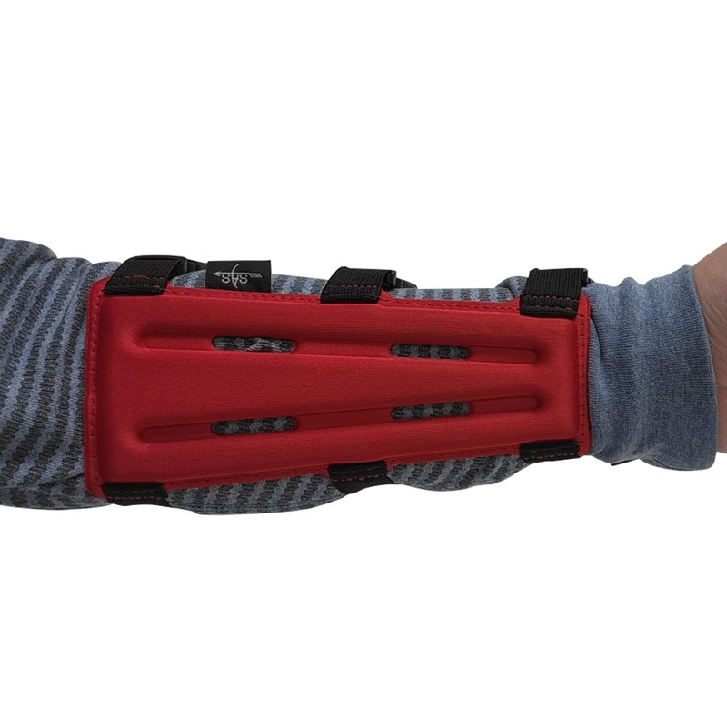 SAS 8" Armguard Archery Bow Range with 3-Strap Buckles (Black)