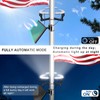 Flagpole Solar Light,3300lm 24 LEDs Super Bright Flag Pole Light