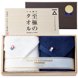 Dolce duo DAM-327 Imabari Towel Gift (Packaged), Face Towel, Made in Japan, 100% Cotton, Approx. 29.5 x 13.4 inches (75 x 34 cm), Celebrating Cheerfulness, Present