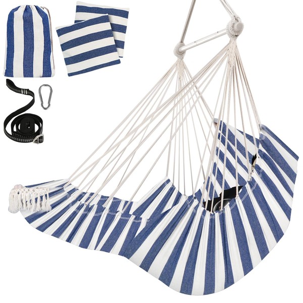 Chihee Hammock Chair Hanging Chair with Foot Rest 2 Cushions
