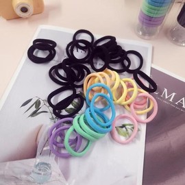Daily Hair Ties 20p Knotless Thick Elastic Hair Ties / 데일리 머리끈 20p 무매듭 두꺼운 고무줄머리끈