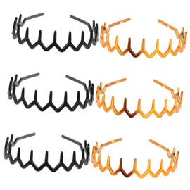 PACKOVE 6Pcs Women Headbands with Inner Teeth Fashionable Hairbands for Weddings Beach and Special Occasions Sturdy and Comfortable Hair Accessories