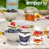 Emporio Kitchen 5oz Plastic Dessert Cups with Lids and Spoons