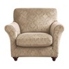 EVOLLER 2 Pieces Armchair Slipcover with Separate Chair Cushion Cover