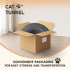 iCAGY Large Cat Tunnel Bed Toys for Indoor Cats (Grey,