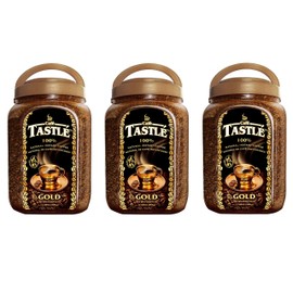 Cafe Tastle Gold Freeze Dried Instant Coffee, 3 jars of 17.85 oz (53.55 Oz)