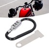 Asixxsix Motorcycle Helmet Lock, Heavy Duty Anti-Theft Pin Combination Carabiner