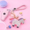 DESIAR 2 Pack Rainbow Pony Keychain - Shiny Cute Good