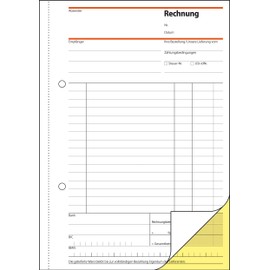 Sigel SD031 Invoices, A5, 2 x 40 sheet, non-copiable. 1 Copy, 1 Items Pack of 1
