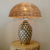 Osasy Bowl Rattan Table lampshade,Woven Wicker Lamp Shade, Natural, Bowl
