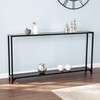 SEI Furniture Bergen Narrow Metal Console Table, Dining Room With
