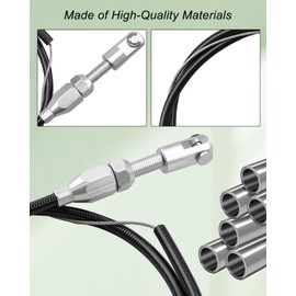 AUGREX Universal P7100 Throttle Swap Kit W/ 60" Adjustable Mounting Brackets Return Spring Fit for Cummins 5.9l 12v Engine 6bt 4bt Pump