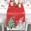 Bigqin Christmas Table Runner 183x33cm/72"x13" Christmas Table Decoration, Linen Xmas