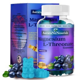 Gomitas de magnesio L-treonato con apigenina L-teanina, suplementos avanzados de magnesio 11 en 1 con vitamina D3 K2 B6 para dormir cerebro cognitivo 
