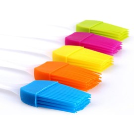Holibanna Cepillo para hornear, pincel de silicona para repostería, 20 piezas, utensilios de cocina para barbacoa, para untar y glasear Color Aleatorio