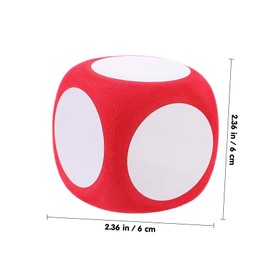 Warmhm 4 pieces large wipe-clean foam cubes, creative DIY party and play cubes for family games and educational applications for classrooms