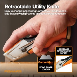 Fiskars House Essentials for New Home Tool Set, 6 Piece Kit w/Loppers, Garden Scissors, Pruners, Folding Saw, IsoCore Hammer, & Utility Knife, Indoor DIY & Outdoor Gardening, Great Housewarming Gifts