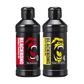 Black Kong Sunburn Sun Oil SPF0 & SPF4, Golden Dark, Set of 2 Burning Comparison SEXY Pure Black Body Body