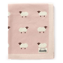 mimixiong Baby Blanket for Newborn - 100% Cotton Knit Double Layer Soft Baby Blankets Baby Gift - Baby Essentials for Newborn, 80x100cm (Light Pink)