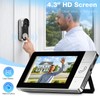 KEPEAK Doorbell Camera Wireless, Video Door Bell Battery with Monitor