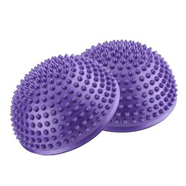 Dilwe Medias Pelotas de Yoga, Ejercicios de Ejercicios inflables de PVC, Fitness, Masaje, Puntos, Fitball, Yoga, Bola de Equilibrio(17 * 17 * 9cm- p¨²rpura)