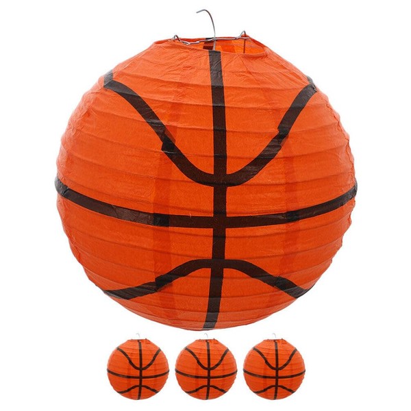 Luxshiny 4 x 8 Inch Orange Round Paper Lampshade Shade
