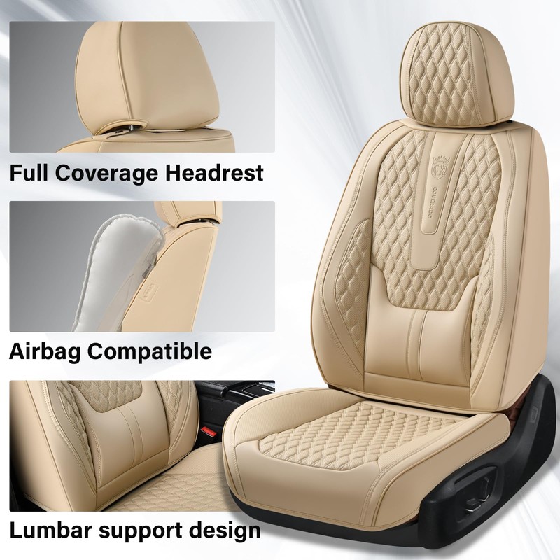 Coverado Front Seat Covers, Car Seat Covers Front Seats, Nappa