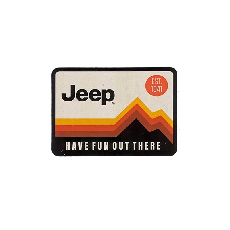 Jeep Have Fun Out There Vinyl Sticker (4" X 3")