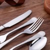 Bisda Silverware Set, 20 Piece Premium 18/8 Stainless Steel Hammered