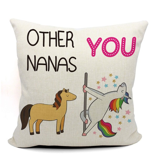 Mancheng-zi Nana Pillow Covers 18x18, Nana Gifts from Grandkids, Nana