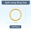 Mandala Crafts Assorted Gold Jump Rings Jewelry Findings Metal O