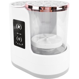Electric Makeup Brush Cleaner, USB Electric Makeup Brush Cleaner Clear View 850RPM 2H 5H Timer Detachable Makeups Brushs Cleaner Dryer Machine