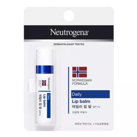 Health Dream 존슨앤)데일리립밤 SPF 15 립밤 보습 촉촉한 관리 로션 크림 휴대용 Johnson's Daily Lip Balm SPF 15 Hydrating Moisturizing Lotion Cream Portable