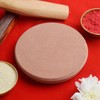 Satvik 1 Pc Handmade Sandalwood/Chandan Stick Round Rubbing Stone (Chakla)