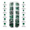 Jollin 1920pcs Flat Back Rhinestones Glass Pendants Gems Nail Art