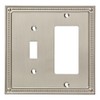 Franklin Brass Classic Beaded (1-Pack) Decorative Light Switch Covers Combo