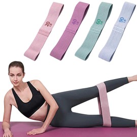 YQQZQ Resistance Bands for Working Out, Workout for Legs and Butt Exercise 4 Booty Bands for Women Men Legs and Butt,Yoga,Pilates,Rehab,Fitness and Home Workout