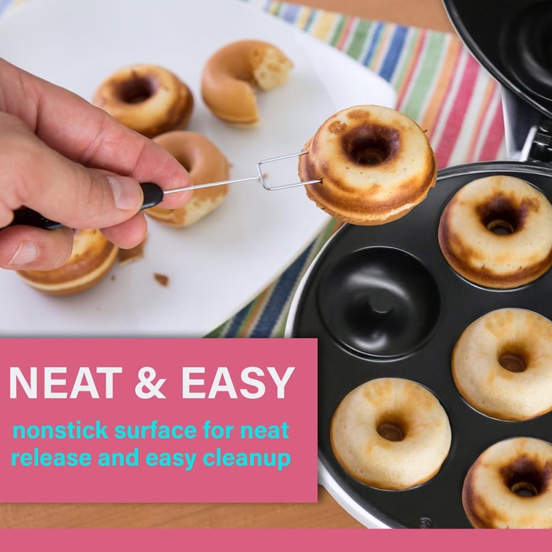 Courant Mini Donut Maker Machine for Holiday, Kid-Friendly, Breakfast or