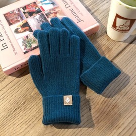 Lala 퓨어 울 핑거 니트 장갑(LALAW004) Pure Wool Finger Knit Gloves (LALAW004)